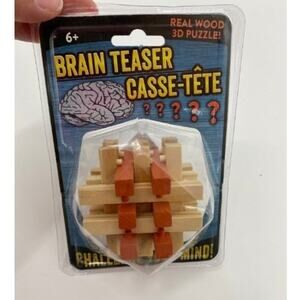 Brain Teaser 3D Wooden Puzzle Toy NEW Kids Adults Fun Thinking Game